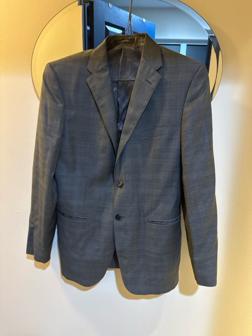 Saks Fifth Avenue Ermenegildo Zegna Fabric Gray Blazer Sport Coat 42R Approx*